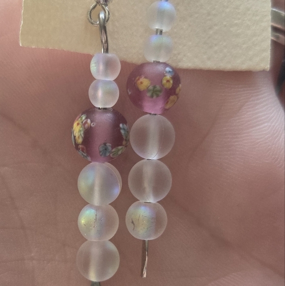 Elegant Beaded Earrings - Picture 2 of 3